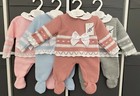 NEWBORN BABY SPANISH KNITTED OUTFIT GIRL BOY UNISEX CLOTHES GIFT PRAM SET