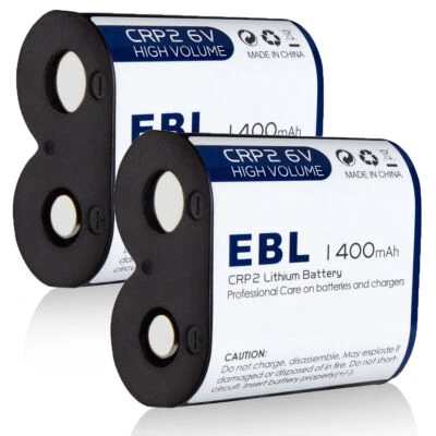 EBL CR-P2 6-Volt Lithium Batteries CRP2 DL223A EL223A Photo Power 6V Battery lot Foto 1 de 4