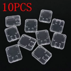 New Plastic Holder Transparent Memory Card Case SD/TF SDHC Card Storage Box - Picture 1 of 11