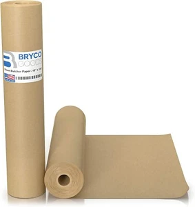 Brown Butcher Paper for Smoking Meat BBQ Kraft Butcher Paper Roll Food Wrapping - Picture 1 of 12