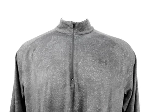 Under Armour Camicia Uomo XL Grigio Texture Golf 1/2 Zip Pullover - Foto 1 di 8