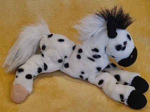 Vintage 2003 Toys R Us legendäres Pony Plüschtier. Weißes schwarz geflecktes Appaloosa-Pferd - Bild 1 von 10