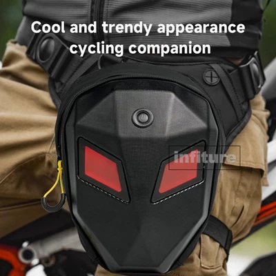 Outdoor Waterproof Motorcycle Waist Leg Bag Mens Riding Tactical Crossbody Pack  - Image 1 of 4