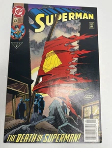 Superman 75 Newsstand Variant NM UNREAD 1993 1st Print Doomsday Death of - Picture 1 of 6