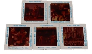 Lote de 5 Diapositivas Pana-Vue Personajes Walt Disney World Disney - Imagen 1 de 3