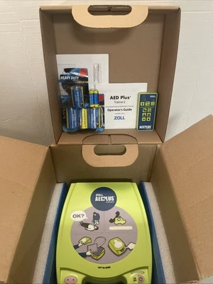 Zoll AED + Plus Trainer 2 w/ Remote/ Pad /New Batteries - Free Shipping - Image 1 of 4
