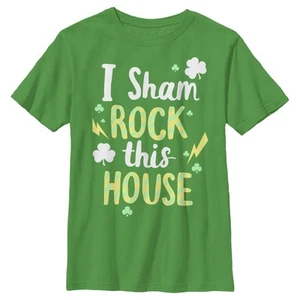 Boy's Lost Gods St. Patrick's Day I Sham Rock This House T-Shirt - Picture 1 of 10