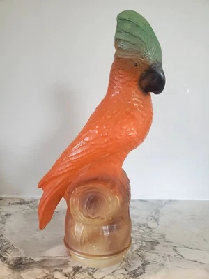 Art Deco Tiffin Molded Glass Satin Parrot Lamp Shade - Image 1 of 4