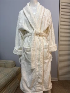 Vintage Frette White Spa Robe Presidents Cruise 2004 Made in Turkey Unisex S/M - Picture 1 of 11