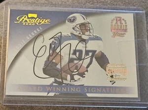 2000 Playoff Prestige Award Winning Signatures Eddie George Auto - Titans - Picture 1 of 2