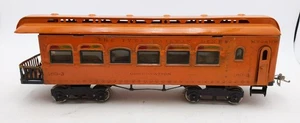 Ives 189-3 VIntage Standard Gauge Tinplate Observation Car - Picture 1 of 6