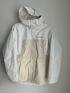 Columbia Hikebound II lange Regenjacke mit Kapuze Damen Medium weiß gebraucht, in einwandfreiem Zustand - Bild 1 von 14