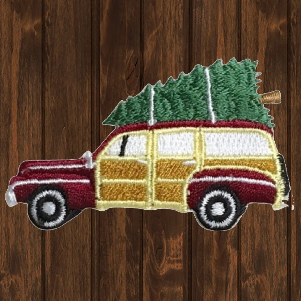 Woodie Station Wagon Embroidered Patch — Iron On - Image 1 of 1