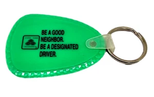 Staatliche Bauernhof Versicherung Werbung grün Schlüsselanhänger Anhänger Handtasche Tasche Gepäck - Bild 1 von 2