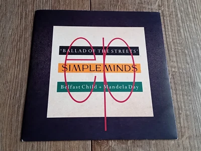 SIMPLE MINDS - BALLAD OF THE STREETS 7" 1989 UK VIRGIN EX - Image 1 of 4