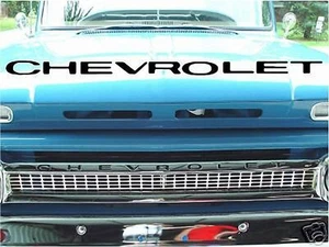 64-66 Chevy Truck Pickup CHEVROLET Grill Letters 1964, 1965,1966 Decal, Sticker - Picture 1 of 5