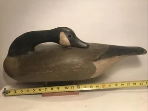 bob biddle canada goose decoy duck vintage signed - Imagen 1 de 17