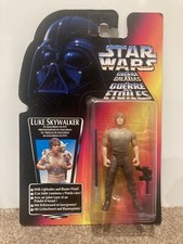 Star Wars Power of the Force Luke Skywalker with Lightsaber  MOSC Red Card