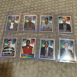 Lot Of 8 2021 Topps Finest Basketball Refractor Payton Kerr Kukoc Manning Hughes
