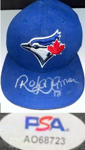 CAPPELLO TORONTO BLUE JAYS ROBERTO ALOMAR FIRMATO NEW ERA ON FIELD PSA/DNA # AO68723 - Foto 1 di 4