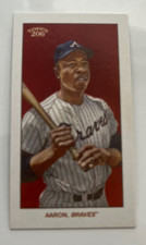 HANK AARON 2021 Topps T206 Wave 8 CAROLINA BRIGHTS parallel back card 1:18