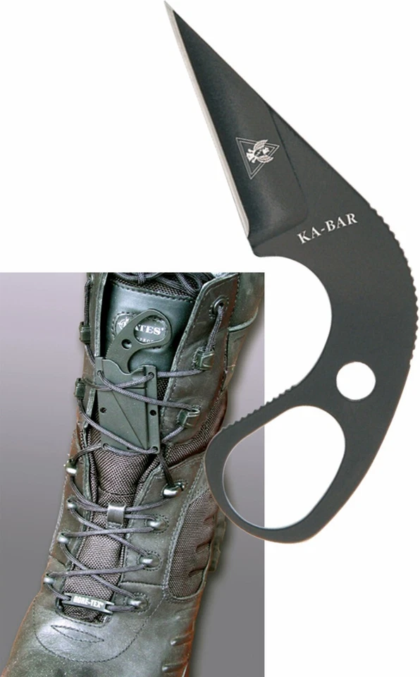 KABAR 1478-BP TDI Last Ditch backup pessoal, EDC, oculto, faca de bota 1478BP - Imagem 1 de 2