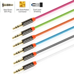 Cable de audio auxiliar de 3,5 mm macho a macho para auriculares de automóvil iPhone 【EE. UU.】 - Imagen 1 de 7