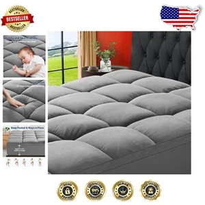 Revive Your Old Mattress with a Full Size, Extra Thick Pillow Top Mattress Pad - Picture 1 of 9
