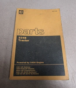 Caterpillar Cat 834B Tractor Parts Catalog Manual 1982 92Z1 48W15340 - Picture 1 of 2