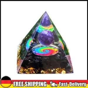 Kristall-Orgonit-Pyramide, Amethyst, Heilenergie, Reiki, Chakra, Heim- und Bürod - Bild 1 von 5