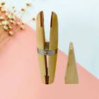 Wood Wedge Craft Photo Clips Paper Peg Pin Ring Making Clamp