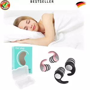 2 Paar 3D-Form Ohrstöpsel Zum Schlafen,Weich Silikon Ohrstöpsel Schlafen in Ear - Bild 1 von 7