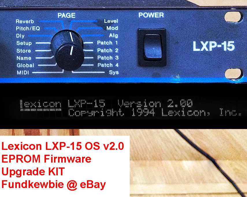 Lexicon LXP-15 to LXP-15 II OS v2.0 EPROM Firmware Upgrade KIT / New ROM Update - Image 1 of 2