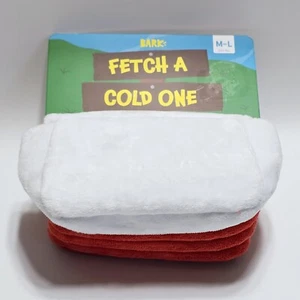 New BarkBox Beer Cooler Dog Toy Plush Squeaky Crinkle Fetch Medium Large Gift - Picture 1 of 8