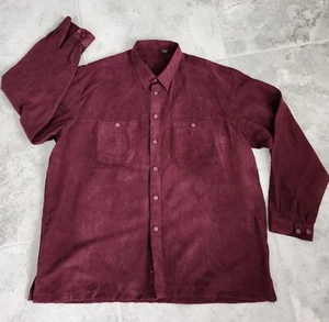 EUC! Platinum Club Microfibre maroon button down (2XL/2TG 18-18.5) - Picture 1 of 7