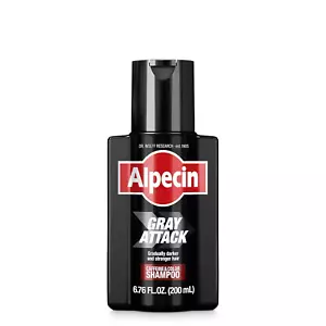 Alpecin Gray Attack Shampoo Caffeina e Colore, 6,76 Fl Oz, Cura dei Capelli - Foto 1 di 12