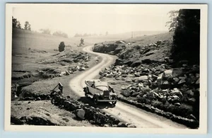 Postcard c1920s Automobile Touring Car Dirt Road RPPC Real Photo AE4 - Picture 1 of 2