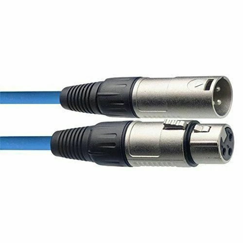 Stagg 6m High Quality Microphone Cable XLR-XLR Plug ROHS Compliant Blue SMC6CBL