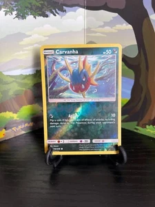 Carvanha 132/236 - Cosmic Eclipse - Common - Reverse Holo - Pokemon Card - LP - Picture 1 of 3