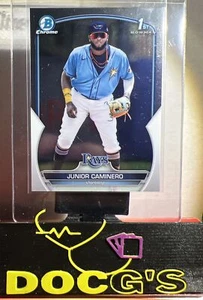 2023 Bowman Chrome 1st Junior Caminero  Refractor TB Rays🔥Free Shipping - Picture 1 of 2
