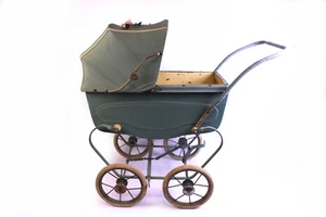 alter Vintage Puppenwagen Puppen Kinderwagen Odder Vognen Dänemark 50er Retro - Bild 1 von 10