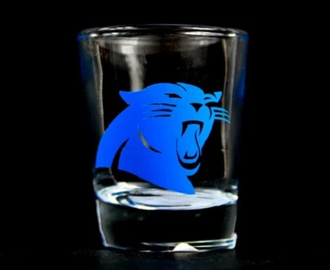 Carolina Panthers NFL Round Shot Glass Cover