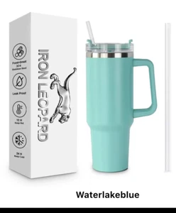 Insulated Stainless Steel Vacuum Travel 40oz Tumbler with Handle and Straw - Picture 1 of 1