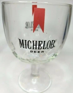Michelob Kelch Grübchen Glas Vintage - Bild 1 von 4