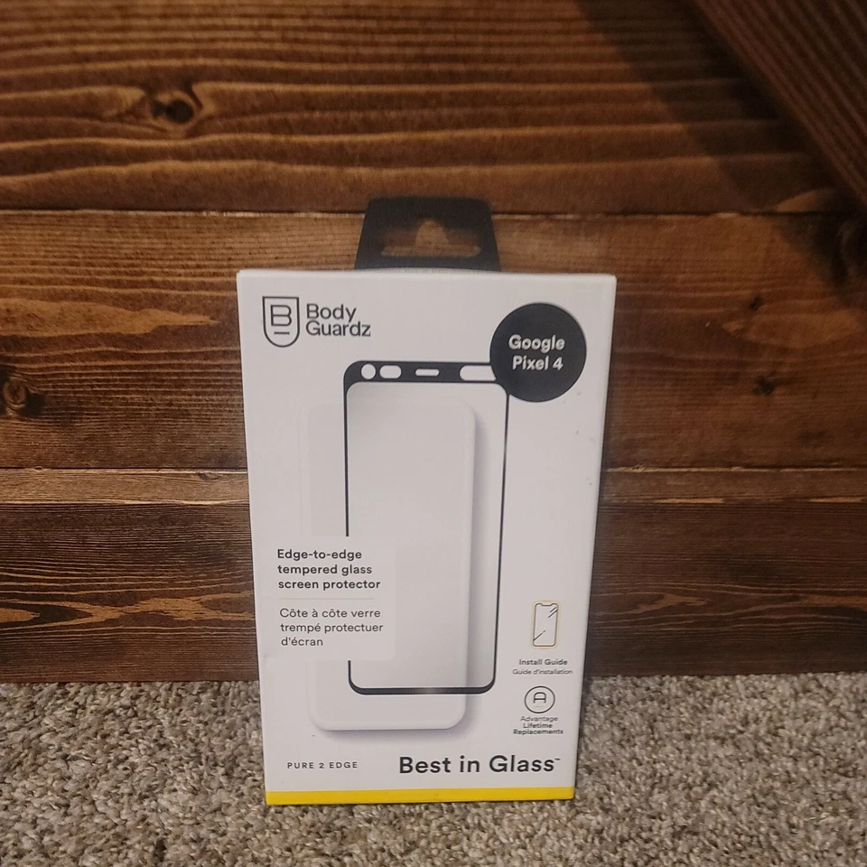 BodyGuardz Pure 2 Edge Tempered Glass Screen Protector for Google Pixel 4 - Image 1 of 1