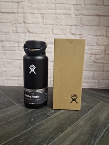 Original Hydro Flask Black Flex Cap Wide 16oz Neu #M24 - Bild 1 von 5