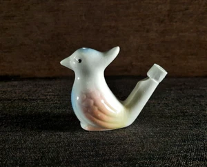 Vintage Mini Wasservogel Pfeife Keramik glasiert bunt UdSSR Sowjetunion - Bild 1 von 12