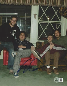 WRITER EVAN GOLDBERG SIGNED SUPERBAD SET 8x10 MOVIE PHOTO BECKETT BAS COA - Picture 1 of 3