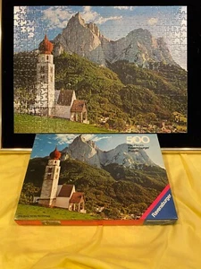 Vintage Ravensburger Puzzle Seiseralm/Dolomiten 500 all pieces intact 1975 w/box - Picture 1 of 9