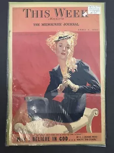 This Week Newspaper Magazine - Milwaukee Journal - April 9, 1939 - The Citadel - Picture 1 of 1
